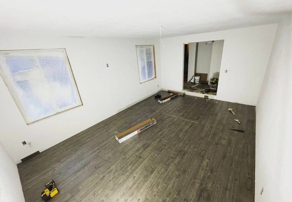New drywall and paint after water damage